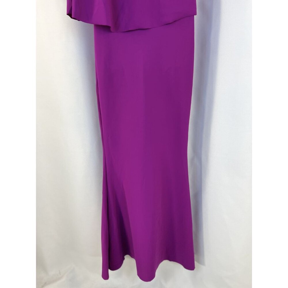 Chiara Boni La Petite Robe Purple Back Drape Gown $995 - Picture 10 of 15
